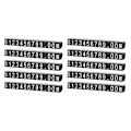 Miniatyrbild 1 av 5: Förpackning med 10 cps monteringsprislappar visningskuber blocknummer prislapp Black Silver