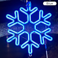Miniatyrbillede 1 af 5: 40cm Stor Snefnug Lysstreng Udendørs Snefnug Led Hængende Lampe Baghave {DB} Blue