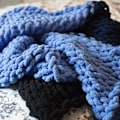 Pikkukuva 2 / 5: Roving 3-pakkaus (noin 29,5 metriä per pakkaus) - Indigo - Fluffy Ch