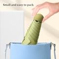 Miniatyrbillede 4 af 5: Foldbar paraply, 6-ribs vindstærk Matcha Green