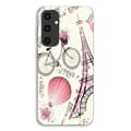 Coque - MANIACASE - Samsung Galaxy S24 - Motif Paris Tour Eiffel cykel - Sort - Stødabsorberende beskyttelse