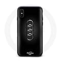 Coque - Audi - Iphone XS Max - Rigida - Svart - Blanda