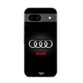 Cover til Google Pixel 8a Audi bil logo grå og rød svart