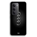 Coque til Xiaomi Redmi 15 Audi bil logo front sort Maniacase Svart
