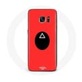 Coque - Squid Game - Samsung Galaxy S7 Edge - Pehmeä - Punainen - KolmioMaski