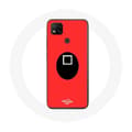 Coque - Xiaomi - Redmi 9C - Pehmeä - Neliömaski - Punainen Röd