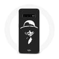 Coque Maniacase til Samsung Galaxy S10 Monkey D. Luffy sort og hvid