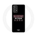 Coque - Maniacase - Samsung Galaxy A33 5G - Svart - Rosa Logo - Flexibel svart