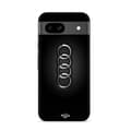 Skal för Google Pixel 8a Audi billogotyp svart framsida svart