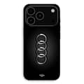 Coque Pour iPhone 17 Pro Max Logo de voiture Audi front noir Maniacase Svart