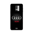 Samsung Galaxy j8 2018 -kuori, harmaa ja punainen Audi-autologolla svart
