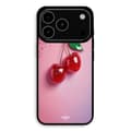 Cover til iPhone 18 Pro Max Glitrende Kirsebær Maniacase Svart