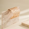 Miniatyrbild 4 av 5: Metall Hollow Flower Leaf Armring Dam Open Justerbar bred manschett A1