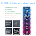 Miniatyrbild 4 av 8: RGB M2 SSD case M.2 NVME SSD-hölje M.2 Till USB C Transparent A4