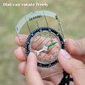 Miniatyrbild 7 av 8: Utomhus Professionell Mini Kompass Kartskala Linjal Multifunktion Clear