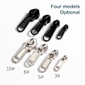 Miniatyrbild 2 av 8: 5/8 st 4 storlekar Universal Instant Fix Reparation av blixtlås 5(5pcs Black 3#)