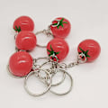 Miniatyrbild 4 av 5: 1 ST Simulation Tomato Key Chain Resin Tomat Key Chain Bag Pen
