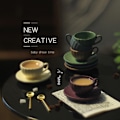 Miniatyrbild 2 av 5: 3st/ set 1:12 Dollhouse Mini Möbel Modell DIY Access Coffee Blue M