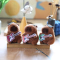 Miniatyrbild 3 av 8: e Gitarr Capybara Plyschleksak Tecknad Marsvinshänge Soft Stu Orange
