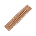 Miniatyrbild 1 av 8: Läderdragkedja Användbar för virkad väska Tillbehörshandväska Brown