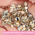 Miniatyrbild 1 av 5: 100 st Photochromic Aurora Rhinestones Nail Art Decor Mixed-sha 3
