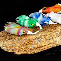 Miniatyrbild 5 av 8: Den nya åskgrodan lure sub-bete bete mjukt bete svart fisk r color A