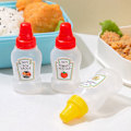Miniatyrbild 4 av 5: Mini portabel liten såsbehållare Tomatssåssalladsdressing Soy sauce