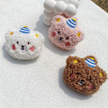 Miniatyrbild 4 av 5: e Tecknad plysch Björn Brosch För Tjejkläder Badge Pins Backpac Beige