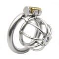 Miniatyrbild 5 av 8: Rostfritt stål Metal Hane Chastity Cage Device Restraint Spike 40mm