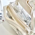 Miniatyrbild 6 av 8: e Pennväska Transparent Frostat case Flerlagers blixtlås St Gray