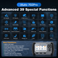 Miniatyrbild 5 av 7: iAuto702 Pro ABS SRS Automotive Diagnostic Tool 37 Special Function ECU Coding Active Test OBD2 Scanner Free Update A+++ iAuto702 Pro