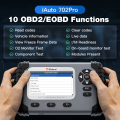 Miniatyrbild 6 av 7: iAuto702 Pro ABS SRS Automotive Diagnostic Tool 37 Special Function ECU Coding Active Test OBD2 Scanner Free Update A+++ iAuto702 Pro