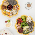Miniatyrbild 2 av 2: Rotating Drain Basket Fruit Vegetable Plate Snack Tray Hot Pot Storage Platter For Home Kitchen New Dark Green 9 Grids