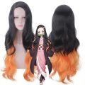 Miniatyrbild 6 av 7: Nezuko Cosplay Anime Demon layer Kimetsu No Yaiba Cosplay Costume & Accessories Kamado Kimono Uniform Halloween Clothes Black S