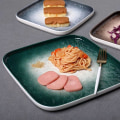 Miniatyrbild 4 av 7: Nordic Ceramic Western Food Plate Creative Home Kitchen Restaurant Square Steak Plate Japanese Hot Pot Platter plate Grey