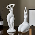 Miniatyrbild 3 av 7: Nordic Ceramic Fat Woman Statue Modern Home Living Room Decoration Art Room Decoration Abstract Art Sculpture Desk Accessories Combination 6