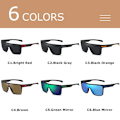 Miniatyrbild 6 av 7: Fashion Polarized Sunglasses For Men Square Oversized Anti Glare Driver Mirror Sun Glasses Women UV400 Goggles Male WHITE Other