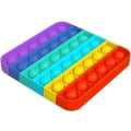 Miniatyrbild 3 av 4: 2-pack Pop It Fidget Toy Original - Regnbåge - CE Godkända multifärg one size