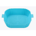 Miniatyrbild 1 av 5: Turquoise Square Silikonskål för Air Fryer 16,5x19,5 cm