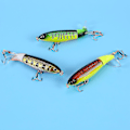 Miniatyrbillede 2 af 2: 8 stk. Whopper Plopper 11cm 15g Flydende Popper Fiske Lokkemad Kunstig Hårdt Agn Wobler Roterende Ta (Sammenfiltringer)