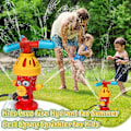 Miniatyrbild 4 av 7: Sprinklerleksak för Barn - Brandpost Vattensprinkler Med 360° Roterande Stänk - Gräsmattevattnare Leksak för Trädgård