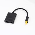 Miniatyrbilde 1 av 4: Optisk Splitter 1 Inn 2 Ut Digital Toslink Splitter 1 inn 2 Utgang Lydadapterkabel for TV, DVD, Soundbar - Svart