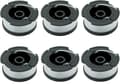 6-pack spolar A6481 A6485 för Black Decker trimmare