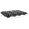 Miniatyrbillede 3 af 7: Bageplade + 12 stk. Silikone Muffinsforme / Bolleforme - Forme
