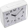 Miniatyrbild 3 av 5: Analog väckarklocka för äldre, tyst utan tickande med snooze och bakgrundsbelysning, crescendo högt alarm, stora siffror för enkel läsning,