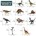 Pikkukuva 3 / 3: Dinosaurusleikkimatto, jossa on leikkimatto ja puu, opettavainen dinosaurusseikkailusetti T-rexillä, Triceratopsilla, lahja pojille ja tytöille