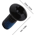 Pikkukuva 5 / 5: 12x Polkupyörän Levyjarrun Roottorin Pultit M5x10mm Jarru Ruuvi T25 Jarrulevyn Ruuvi