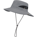 Miniatyrbild 1 av 4: Sommar UV-skydd solhatt herr peaked cap sommar fiskare hatt andas hopfällbar safari hatt unisex för utomhusbruk