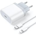 Miniatyrbillede 1 af 5: 20W USB C Hurtiglader og 1M Lightning Kabel Strømadapter Jack Hurtigopladning til iPhone 14/14 Pro/14 Pro Max/13/12/11/XR/XS/X/iPad, AAFGVC