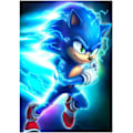 Miniatyrbilde 1 av 5: 30*40CM 5D DIY Diamantmalingsett, Filmkarakter Sonic 5D Dia